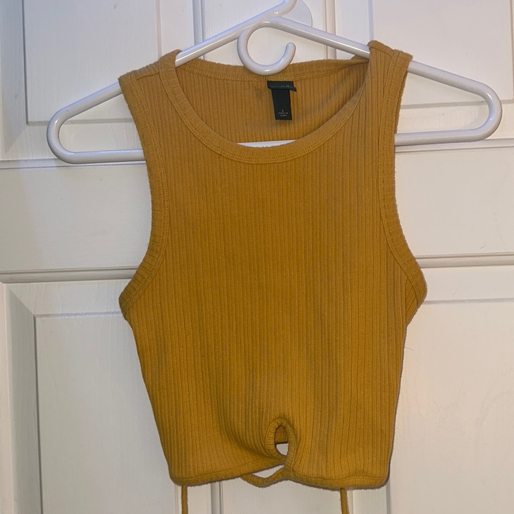 yellow wild fable crop top